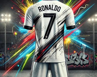 Ronaldo #7 Portugal Kids Soccer Jersey 2024/2025, Portugal Football Jersey for Kids Game Day Gift, Youth Football Shirt Boys Girls