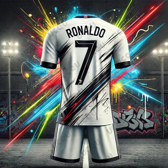 Ronaldo #7 Portugal Kids Soccer Jersey 2024/2025, Portugal Football Jersey for Kids Game Day Gift, Youth Football Shirt Boys Girls