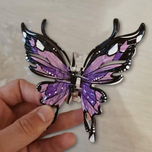 Butterfly Hair Claw Clip, Gradient Acrylic Claw Hairpin, Colorful Hairpin for Women