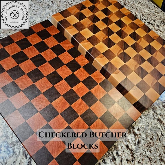 Checkered Butcher Block