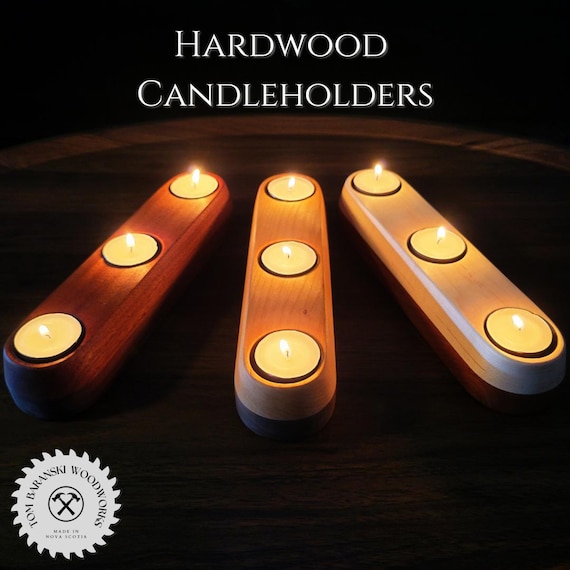 Hardwood Candleholders