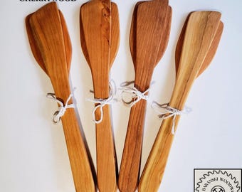 Handmade Cherrywood Spatula Duo