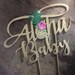 Luau Cake Topper. Cake Topper, Aloha Baby Cake Topper. Beach Birthday Topper Tropical Luau Baby Shower Topper. Aloha Cake Topper