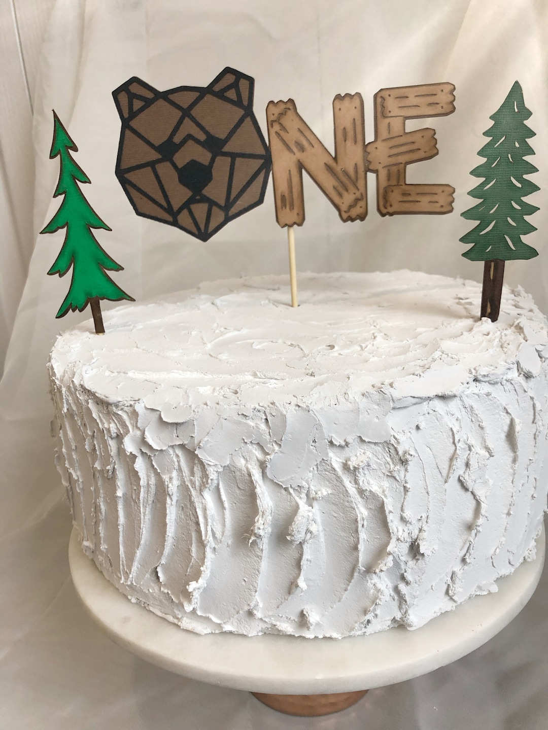 Bear First Birthday Cake Topper. Bear Cake Topper. Baby Bear Theme ...