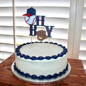 Baseball Cake topper. Baseball baby shower cake topper.  Sports baby shower Cake Topper