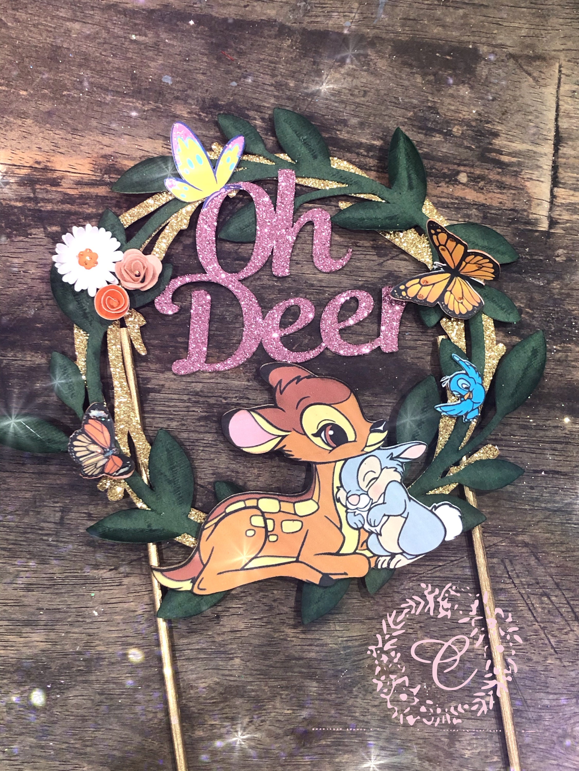 Bambi Cupcake Toppers. Bambi Birthday Cupcake Toppers. Bambi Etsy