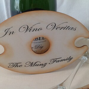 Wine Bottle and wine Glass holder Personalized & Customizable. image 2