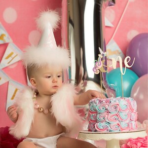 unicorn first birthday cake topper gold glitter unicorn