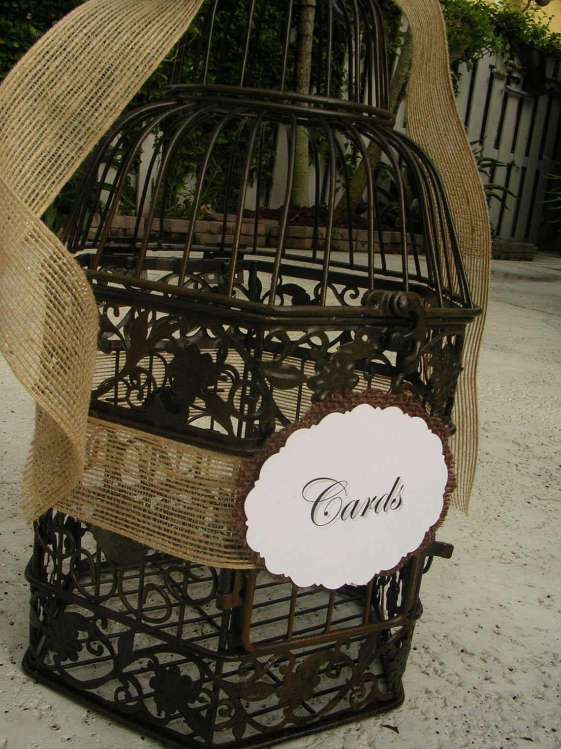 Birdcage Wedding Card or Wedding Wishes - Etsy