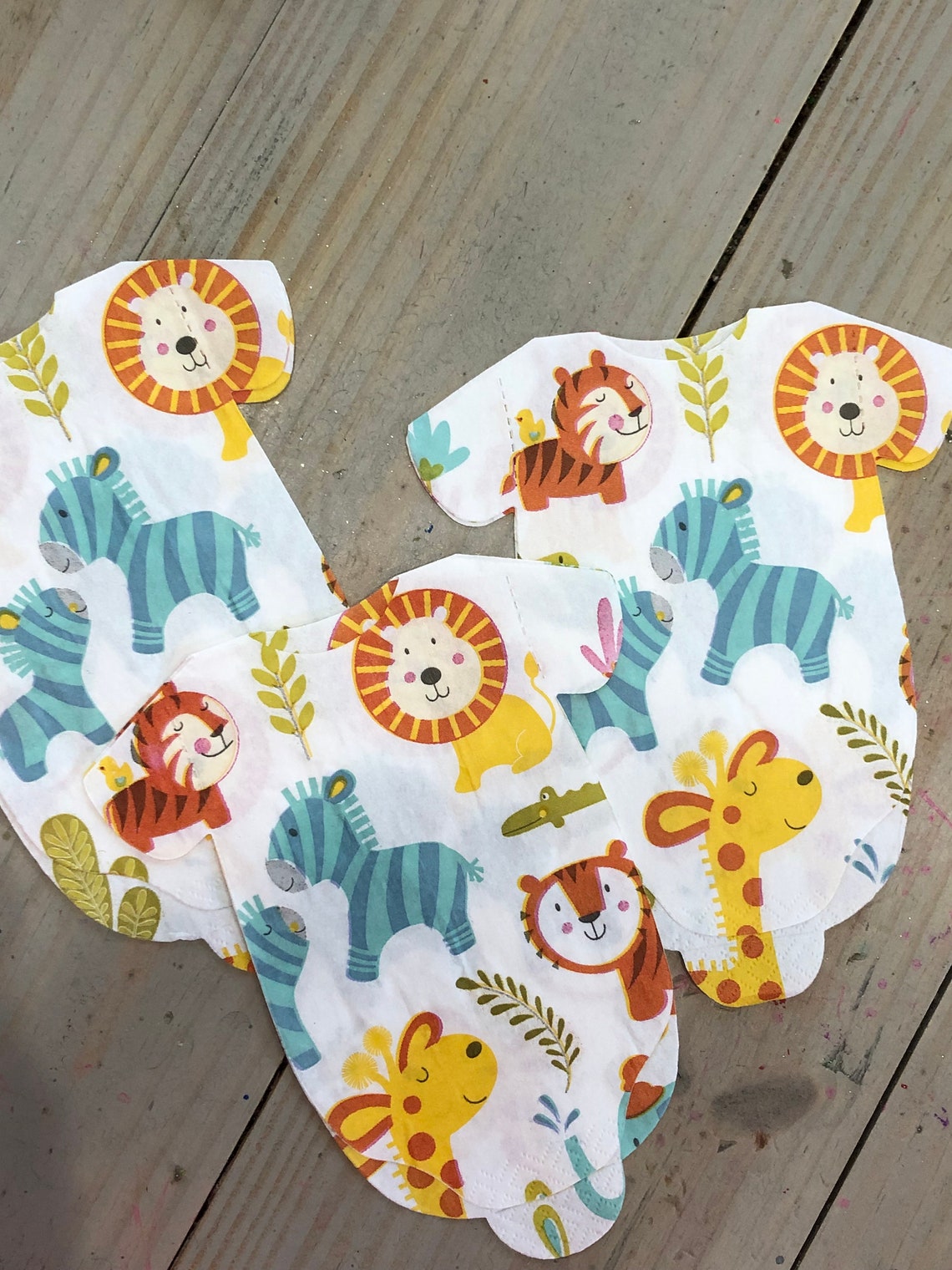 Jungle Themed Baby Shower Napkins Set of 20 Safari Jungle Etsy