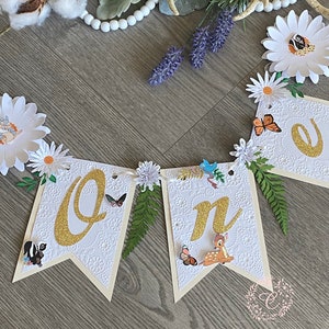 Bambi High Chair Banner. Bambi birthday Banner. Bambi First Birthday party