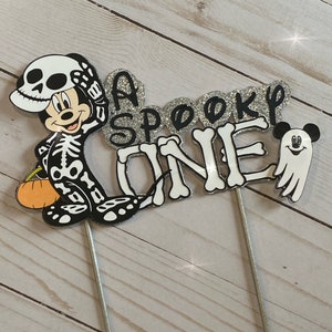 Mickey Halloween Cake Topper. One cake topper. One Halloween cake topper. Two Spooky