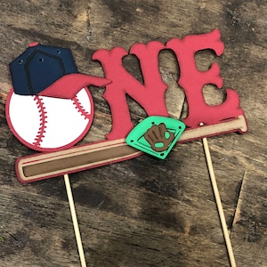 Baseball Cake topper. First birthday baseball cake topper. Baseball birthday topper. Sports Cake Topper