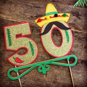 Uno First Birthday cake topper. Uno First Birthday. Fiesta Cake Topper. Fiesta first birthday image 5