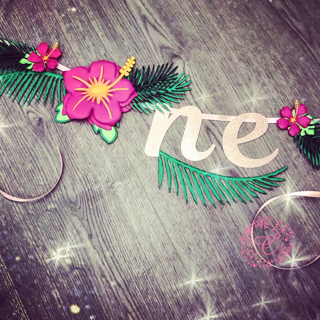 Aloha First Aloha First Birthday Highchair Banner: Tropical Luau Party Decor - Etsy