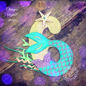 Mermaid cake topper. Mermaid tail cake topper. Under the Sea Birthday Cake Topper. Mermaid Cake Topper. Under the Sea topper