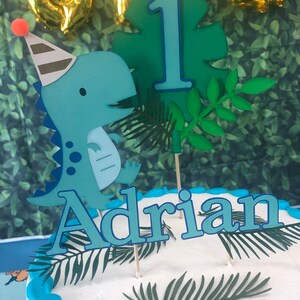 Dinosaur Cake Topper. Dinosaur party. Dinosaur Birthday
