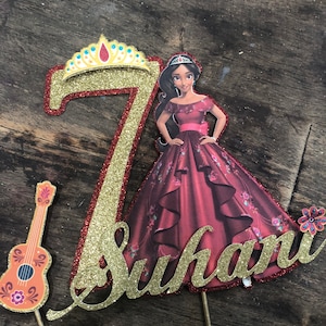 Adorno para tarta Elena de Avalor. Adorno para tarta Elena. Adorno para tarta Elena de Avalor