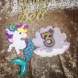 Mermaid cake topper. Mermaid Unicorn cake topper.UnicornBirthday Mermaid Birthday Mermicorn topper