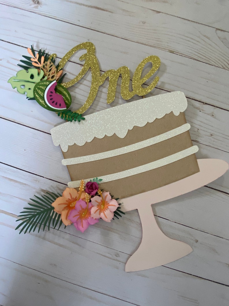 Watermelon Cake Topper. First Birthday Cake Topper. One Etsy