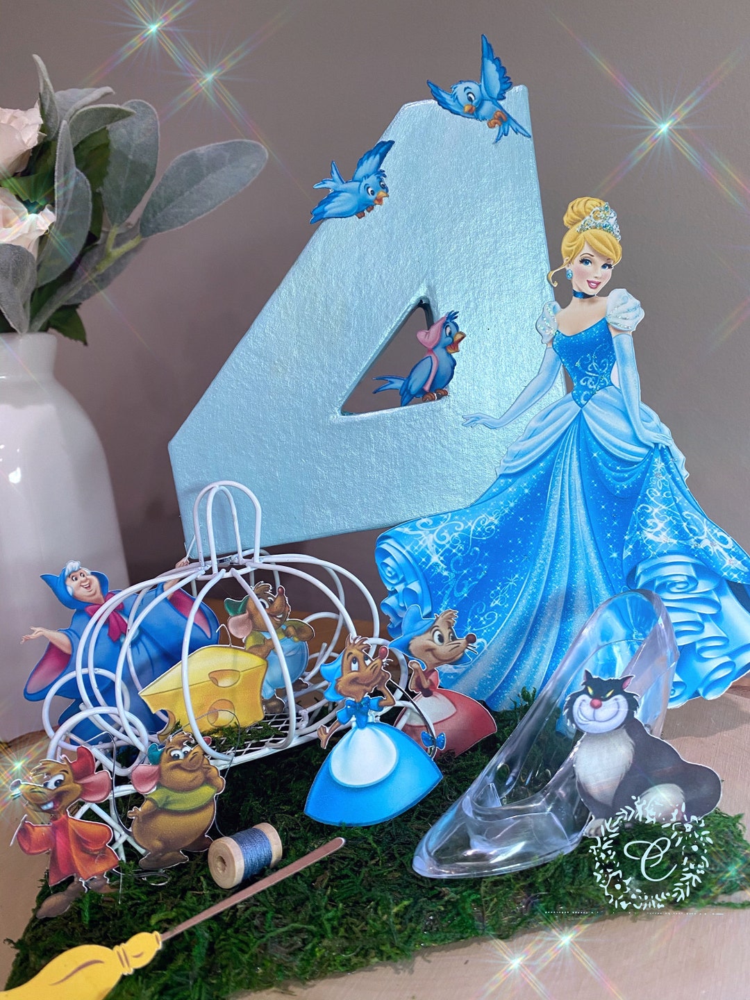 Cinderella Centerpiece. Cinderella Party Decoration. - Etsy Canada