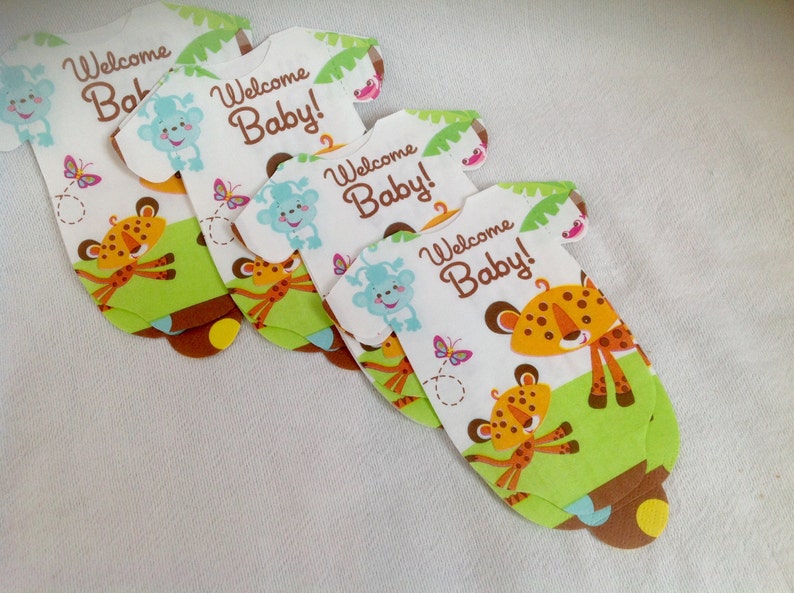 Jungle Themed Baby Shower Napkins Set of 20 Safari Jungle Etsy
