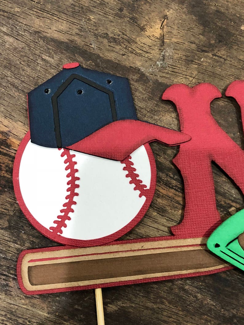 Topper de pastel de béisbol. Topper de pastel de béisbol de Etsy España