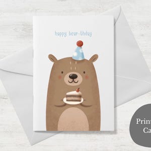 Tarjeta de cumpleaños "Feliz cumpleaños" para imprimir / Tarjeta DIY + sobre / Descarga instantánea / Regalo / Feliz cumpleaños / Última hora