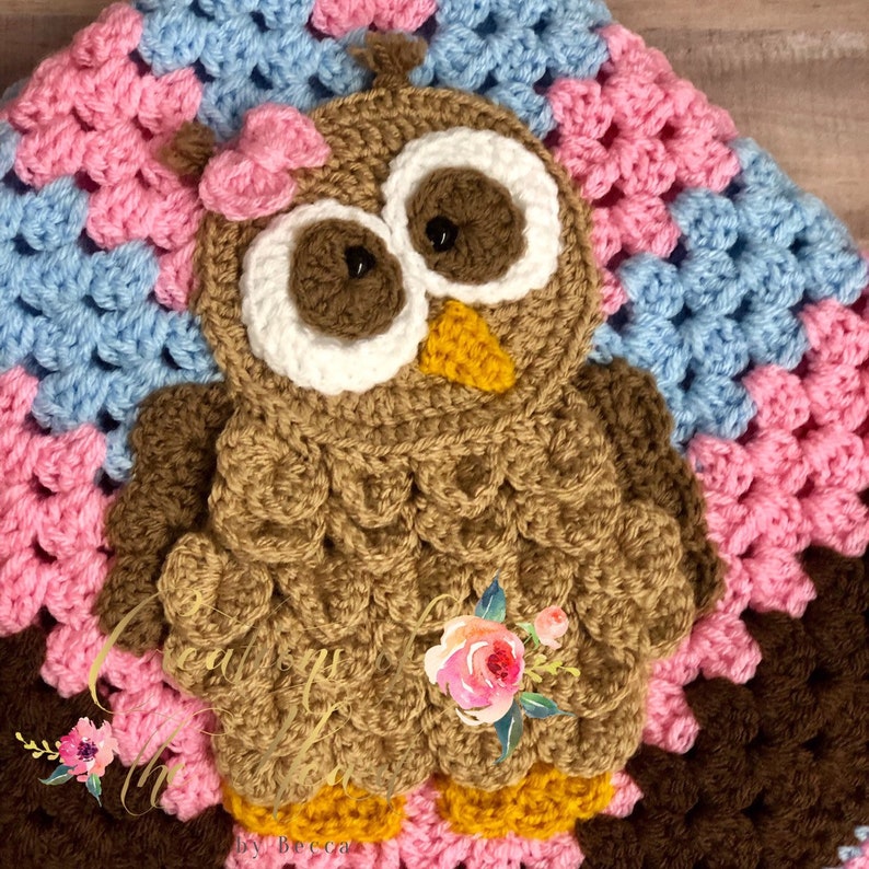owl baby blanket crochet Crochet owl baby blanket crochet baby blanket crochet blanket crochet woodland baby blanket
