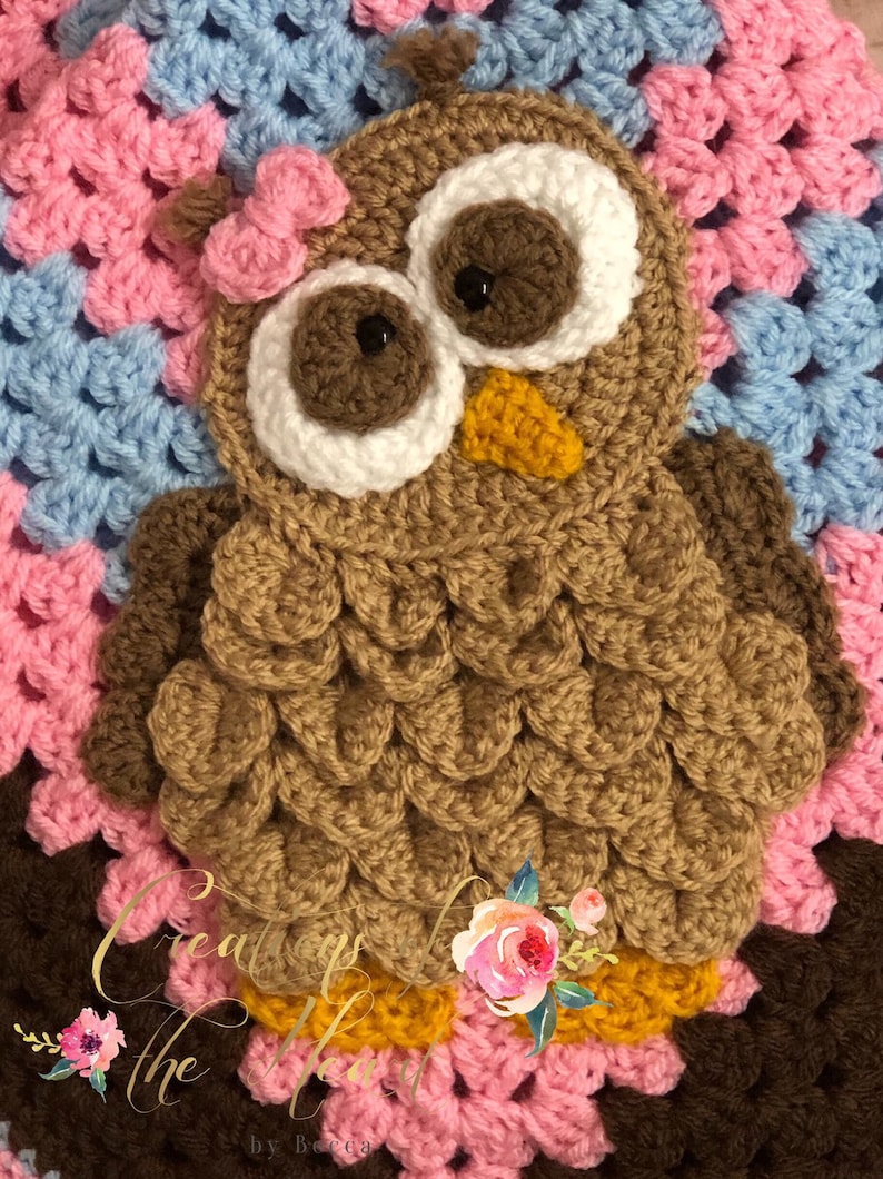 owl baby blanket crochet Crochet owl baby blanket crochet baby blanket crochet blanket crochet woodland baby blanket