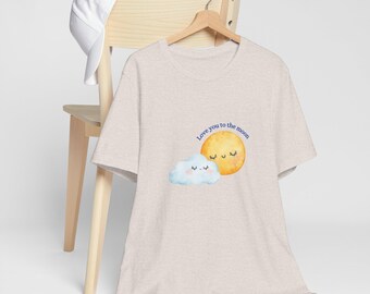 Mommy & Me T-Shirt: "Love You to the Moon" Matching Tee