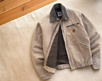 カーハート デトロイト ジャケットのリメイク：ブラウン ダック