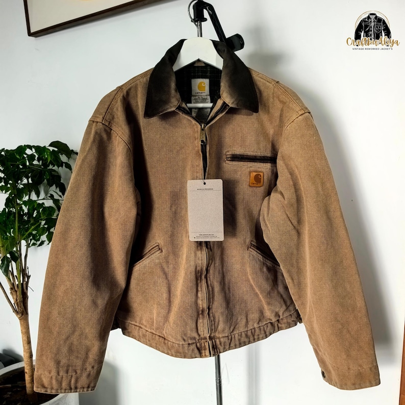 Chaquetas Carhartt J97 Detroit vintage - Chaqueta Carhart - Chaqueta de trabajo vintage rediseñada imagen 2