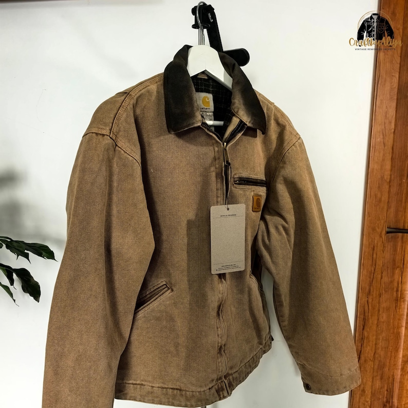 Chaquetas Carhartt J97 Detroit vintage - Chaqueta Carhart - Chaqueta de trabajo vintage rediseñada imagen 4