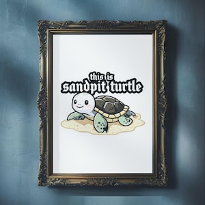 Sandpit Turtle – Sempiternal BMTH Tribute | Elder Emo Digital Art Print | Bring Me The Horizon Wall Decor | Alternative Music Poster