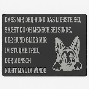 Slate plate / slate board German Shepherd / sayings / quotes
