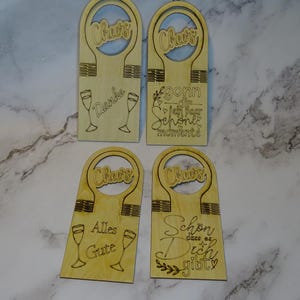 Plywood bottle collar, bottle packaging, wine bottle gift