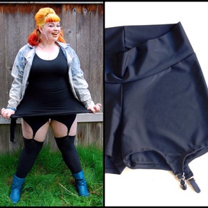 Garter Shorts Recycled Spandex High Waist