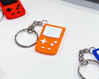 Mini Gameboy Keychain - 3D Printed Retro Gaming Charm, Gamer Gift, 90s Nostalgia Accessory for Keys & Bags, Geek Gift