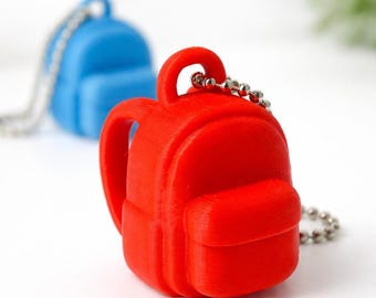 Backpack Keychain - Mini Bag Charm, Student Teacher Present, Back to School, Small Bag Pendant