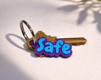 Custom Keychain Labels | Personalized Key Tags for Home Organization | Office & Family Key Identifier | 3D Printed Name Charm