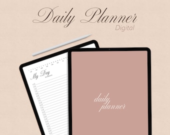 iPad Daily Planner: Vertical Agenda, GoodNotes & Notability (PDF Digital Download)