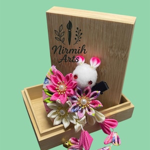 Japanese hairclip - cute rabbit style - multi colour - birthday gift - anniversary - party - girl - best gift - friend