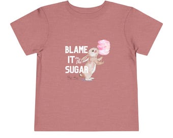Blame It Toddler Tee, Bop Hop Cotton Candy, Sweet Treats and Bunny Shirt