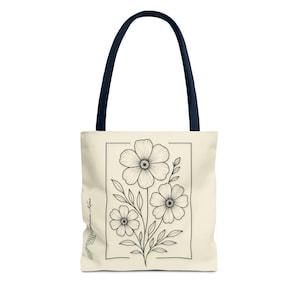Floral Frühling Einkaufstasche, Boho Einkaufstasche, Stilvolle Blumenhandtasche, umweltfreundliche Tasche für jeden Anlass