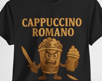 Cute Coffee Ballerina T-Shirt | Kawaii Cappuccino Shirt | Vintage Cartoon Tee | Funny Coffee Lover Gift | Bartender Dance T-Shirt