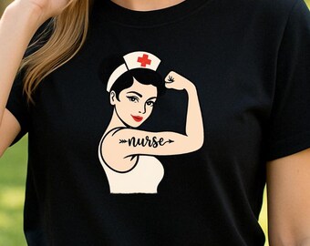 Motivational Nurse Graphic Tee for Healthcare Workers, Unisex Cotton Shirt, Perfect for Nurses Week, Gifts for Nurses, Medical Apparel, Fun