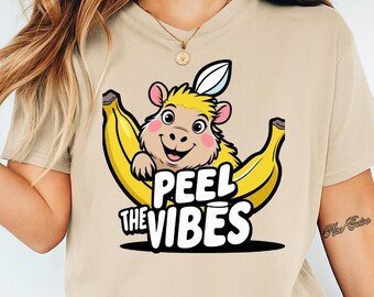 Funny Hawaiian Capybara T-Shirt Meme, Banana, Tarot & Ghost Capybara Shirts Best Seller Cute Capybara Tee Gift banana capybara t shirt