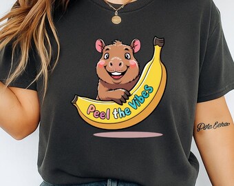 Funny Hawaiian Capybara T-Shirt Meme, Banana, Tarot & Ghost Capybara Shirts Best Seller Cute Capybara Tee Gift banana capybara t shirt