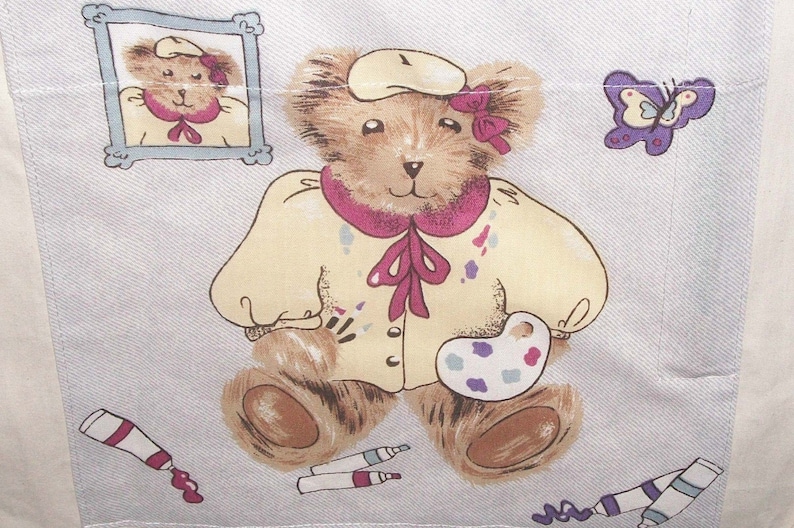 Child Apron Artist Bear pocket super muslin